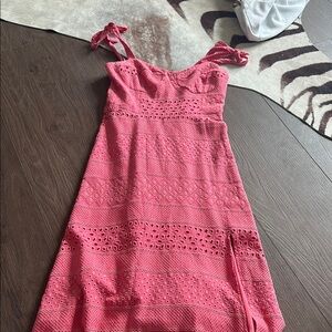 Steve Madden Coral Eyelet Dress
